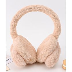 Babyhug Ear Muffs with Bear Design - Light Brown