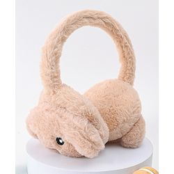 Babyhug Ear Muffs with Bear Design - Light Brown