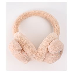 Babyhug Ear Muffs with Bear Design - Light Brown