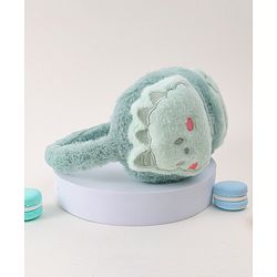 Babyhug Ear Muffs with Dino Design - Light Green