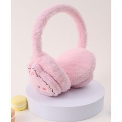 Babyhug Ear Muffs with Dino Design - Pink