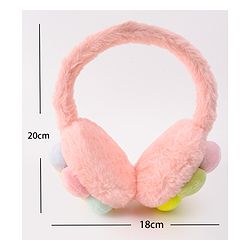 Babyhug Ear Muffs with Smiley Design - Pink