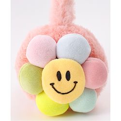 Babyhug Ear Muffs with Smiley Design - Pink
