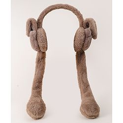 Babyhug Ear Muff with Bear Design - Tan