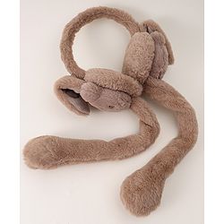 Babyhug Ear Muff with Bear Design - Tan