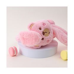 Babyhug Ear Muffs with Bear Design - Pink