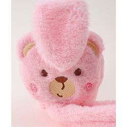 Babyhug Ear Muffs with Bear Design - Pink