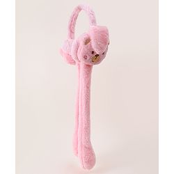Babyhug Ear Muffs with Bear Design - Pink