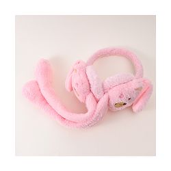 Babyhug Ear Muffs with Bear Design - Pink