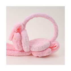 Babyhug Ear Muffs with Bear Design - Pink