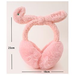 Babyhug Ear Muffs with Ear Applique - Pink