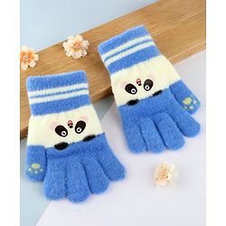 Babyhug Gloves with Animal Design - Blue