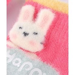 Babyhug Gloves with Puppy Applique - Yellow
