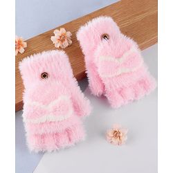 Babyhug Gloves with Design - Light Pink