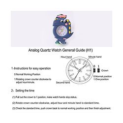 Babyhug Free Size Dino Analog Watch - Blue