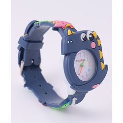 Babyhug Free Size Dino Analog Watch - Blue