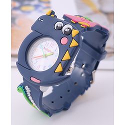 Babyhug Free Size Dino Analog Watch - Blue