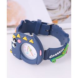 Babyhug Free Size Dino Analog Watch - Blue