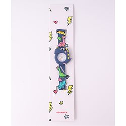 Babyhug Free Size Dino Analog Watch - Blue