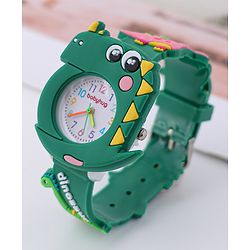 Babyhug Free Size Dino Analog Watch - Blue