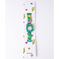 Babyhug Free Size Dino Analog Watch - Blue