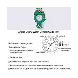 Babyhug Free Size Dino Analog Watch - Blue