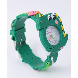 Babyhug Free Size Dino Analog Watch - Blue