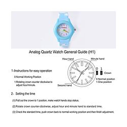 Babyhug Analog Watch with Unicorn Print - Blue