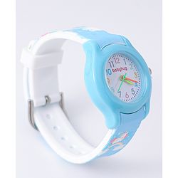 Babyhug Analog Watch with Unicorn Print - Blue
