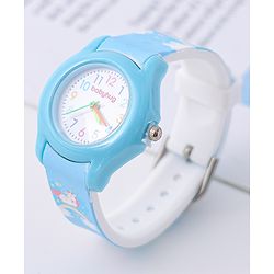 Babyhug Analog Watch with Unicorn Print - Blue