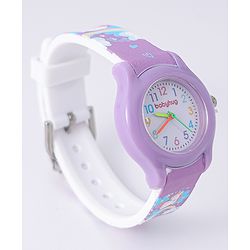 Babyhug Analog Watch with Unicorn Print - Blue