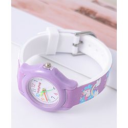 Babyhug Analog Watch with Unicorn Print - Blue
