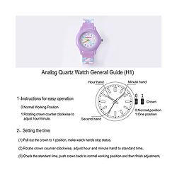 Babyhug Analog Watch with Unicorn Print - Blue
