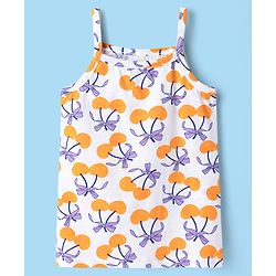 Babyhug 100% Cotton Singlet Tropical Theme Printed Slips Pack Of 3 - Dark Pink Green & Yellow