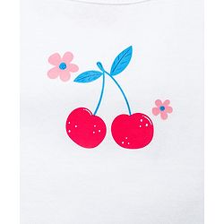 Babyhug 100% Cotton Single Jersey Knit Sleeveless Slips With Polka Dots & Tropical Theme Print Pack Of 3 - Pink White & Yellow