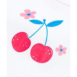 Babyhug 100% Cotton Single Jersey Knit Sleeveless Slips With Polka Dots & Tropical Theme Print Pack Of 3 - Pink White & Yellow