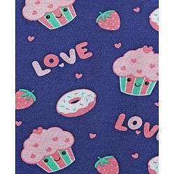 Babyhug 100% Cotton Singlet Tropical Theme & Text Printed Slips Pack Of 3 - Pink Navy Blue & Yellow