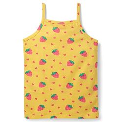 Babyhug 100% Cotton Singlet Tropical Theme & Text Printed Slips Pack Of 3 - Pink Navy Blue & Yellow
