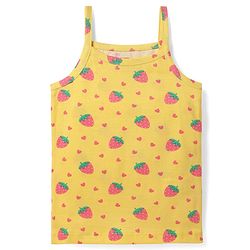 Babyhug 100% Cotton Singlet Tropical Theme & Text Printed Slips Pack Of 3 - Pink Navy Blue & Yellow