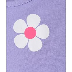 Babyhug 100% Cotton Single Jersey Knit Sleeveless Slips With Floral & Polka Dot Print Pack Of 3 - Pink White & Purple