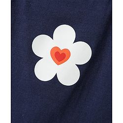 Babyhug 100% Cotton Singlet Floral & Heart Printed Slips Pack of 3 - White Red & Navy Blue