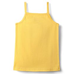 Babyhug 100% Cotton Single Jersey Knit Sleeveless Slips With Heart & Tropical Theme Print Pack Of 3 - Pink Yellow & Light Blue