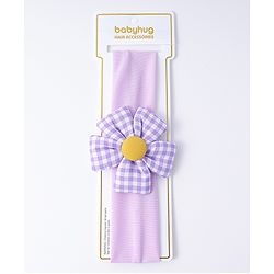 Babyhug Free Size Headband with Floral Applique -  Pink
