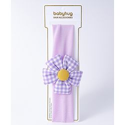 Babyhug Free Size Headband with Floral Applique -  Pink