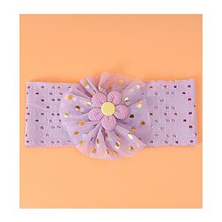 Babyhug Floral Applique Headband- Purple