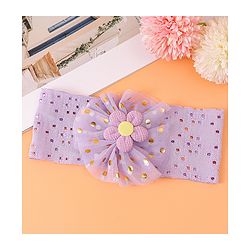 Babyhug Floral Applique Headband- Purple