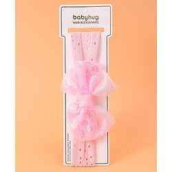 Babyhug Bow Applique Headband - Pink