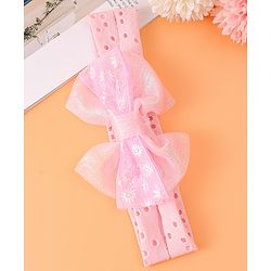 Babyhug Bow Applique Headband - Pink