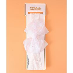 Babyhug Bow Applique Headband - Pink