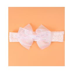 Babyhug Bow Applique Headband - Pink